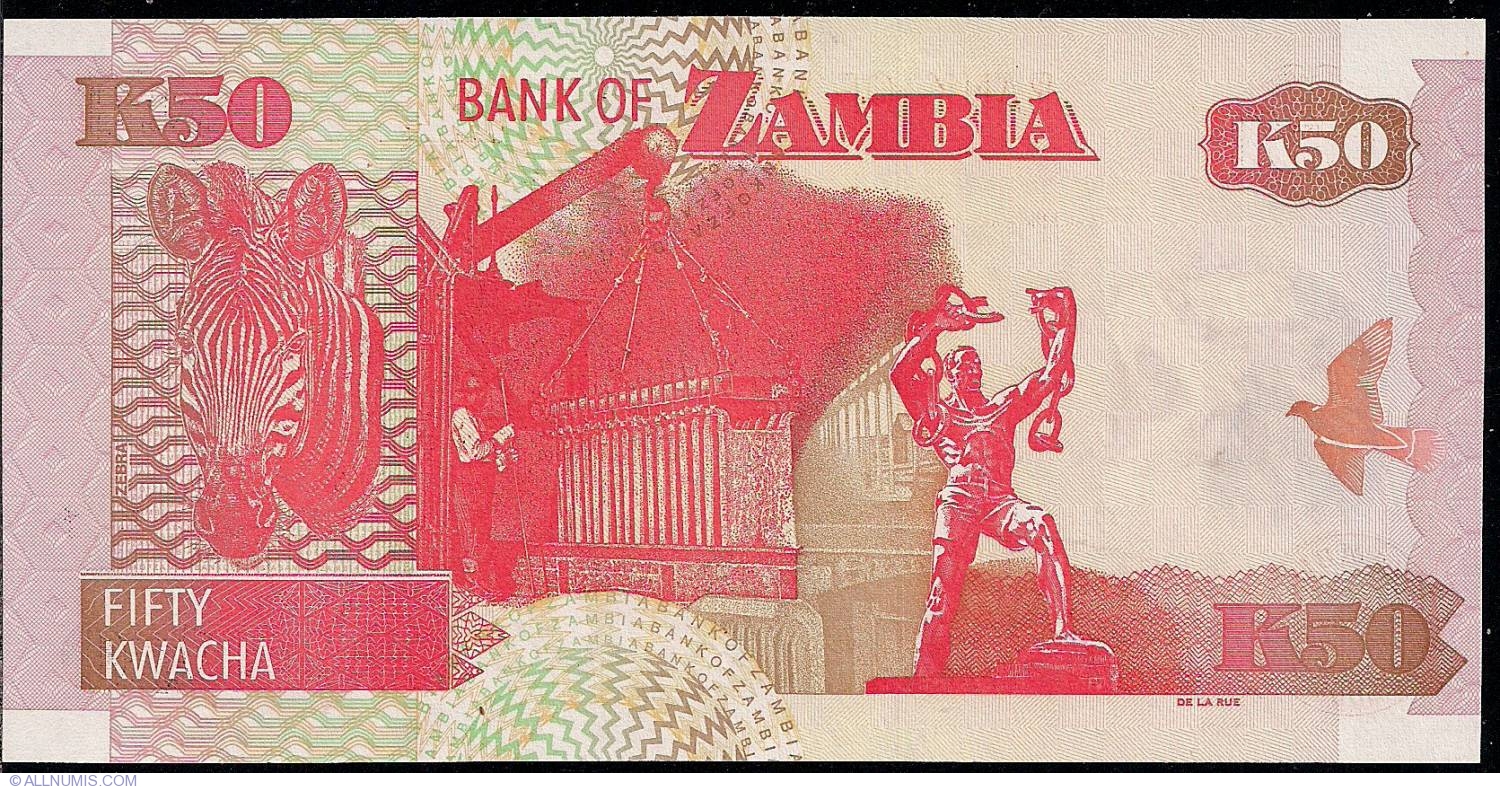 50 Kwacha 2009, 1992-2011 Issue - Zambia - Banknote - 1236