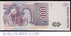 1000 Australes ND (1988-1990) - semnături René E. de Paul / Javier A. González Fraga