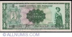 1 Guaranies L. 23. III. 1952 ND(1963) - signatures Augusto Colmán Villamayo/ César Romeo Acosta