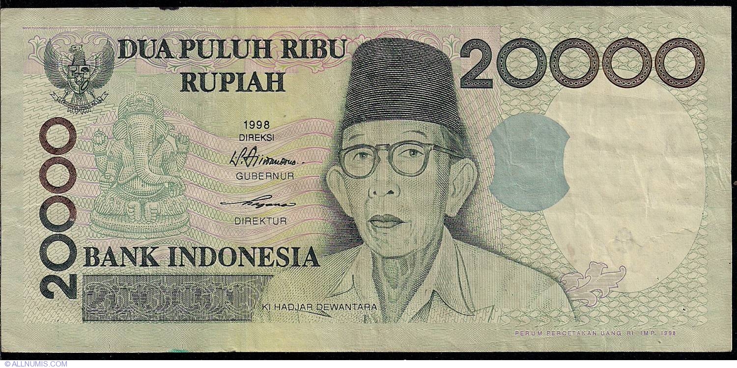 20 000 Rupiah 1998 1998 1998 2004 20 000 Rupiah 