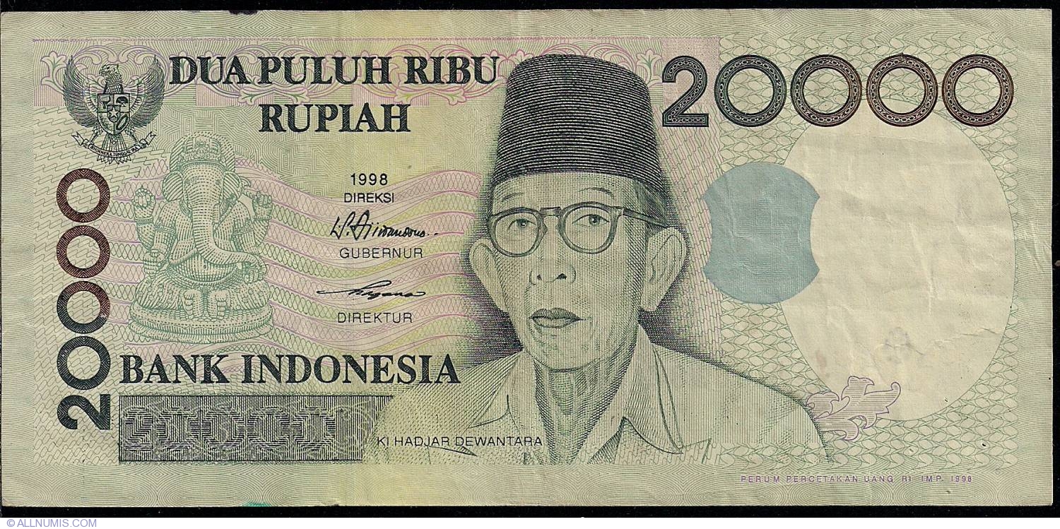 20,000 Rupiah 1998/1998, 1998-2004 - 20,000 Rupiah - Indonesia