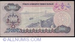 Image #2 of 1000 Lira L. 1970 (1978) signatures Dr. Tayyar SADIKLAR, Osman ŞIKLAR
