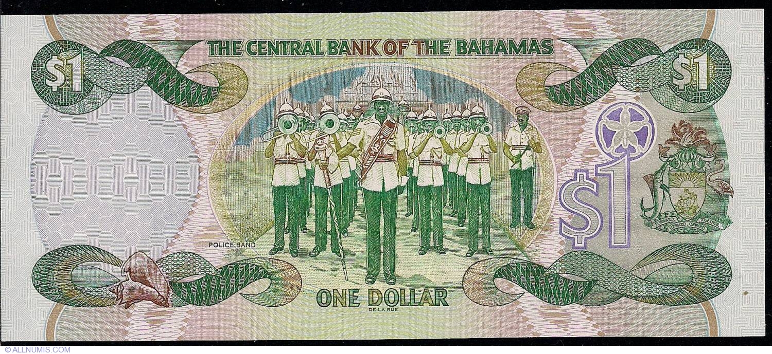 BAHAMAS 1 DOLLARS 2001 P 69 UNC 