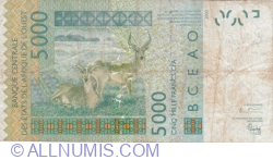Image #2 of 5000 Francs 2003/(20)03