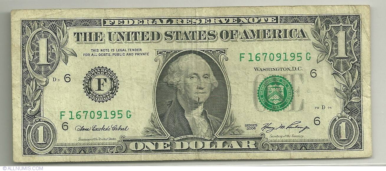 United States USA 1 Dollar 2006 P-523a Series I Minneapolis Banknotes UNC 