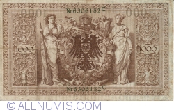 Image #2 of 1000 Mark 1910 (21. IV.) - F (Retiparită 1918-1922)