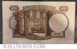 Image #2 of 100 Escudos 1950 (24. X.) - semnături - Carlos de Barros Soares Branco / Fernando Emygdio da Silva