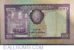 Image #2 of 100 Escudos 1961 (19. XII.) - semnături Silva Neves Duque / António Luís Gomes