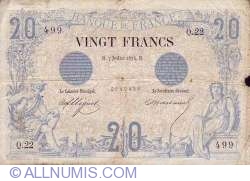 Image #1 of 20 Francs 1874 (7. VII.)