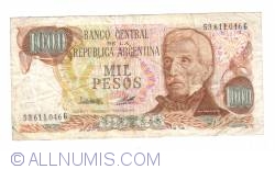 1000 Pesos ND (1976-1983) - signatures Pedro Camilo López/ Adolfo César Diz