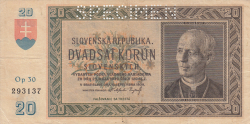 Image #1 of 20 Korún 1939 - SPECIMEN