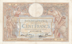 Image #1 of 100 Francs 1938 (15. VII.)