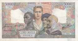 Image #1 of 5000 Francs 1946 (18. IV.)