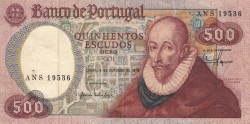 Image #1 of 500 Escudos 1979 (4. X.) - semnături José da Silva Lopes / Alberto Alves de Oliveira Pinto