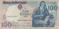 Image #1 of 100 Escudos 1985 (12. III.) - semnături Vítor Manuel Ribeiro Constâncio / José de Matos Torres