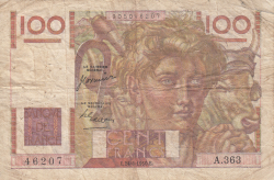 Image #1 of 100 Franci 1950 (24. VIII.)