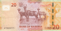 Image #2 of 20 Namibia Dollars 2013