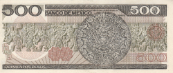 Image #2 of 500 Pesos 1983 (14. III.) - Serie CX