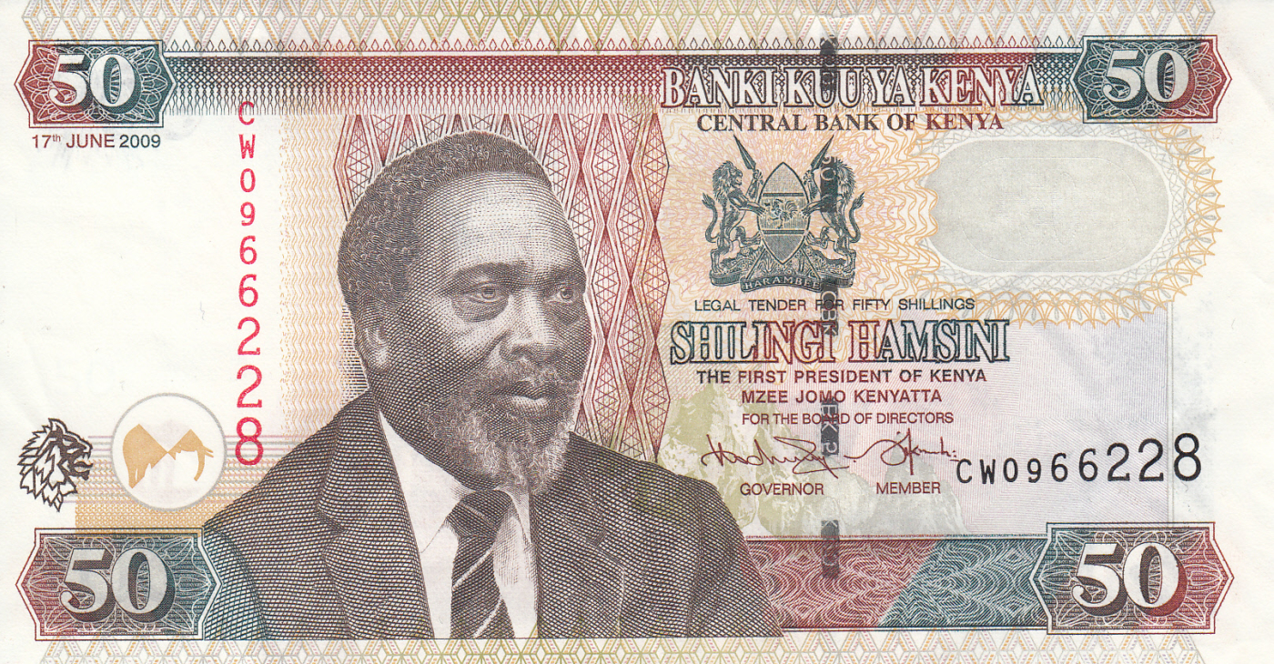 50 Shillings 2009 (17. VI.), 2005-2010 Issue - Kenya - Banknote