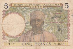 5 Franci 1937 (12. VIII.)