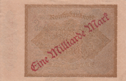 Image #2 of 1 Milliarde Mark on1000 Mark ND (IX. 1923 on old date 15.XII.1922) - 3