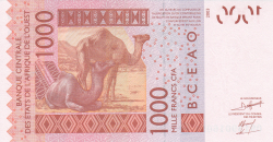 Image #2 of 1000 Francs 2003/(20)09