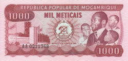 Image #1 of 1,000 Meticais 1980 (16. VI.)