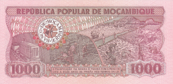 Image #2 of 1,000 Meticais 1980 (16. VI.)