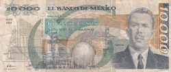Image #1 of 10,000 Pesos 1987 (24. II.) - 2