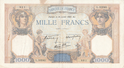 1000 Francs 1940 (18. VII.)