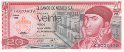 20 Pesos 1977 (8. VII.) - Serie CZ