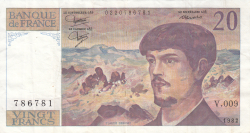 Image #1 of 20 Francs 1982