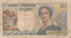 Image #2 of 20 Francs ND (1954; 1958)
