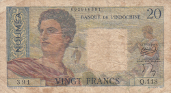 Image #1 of 20 Francs ND (1954; 1958)