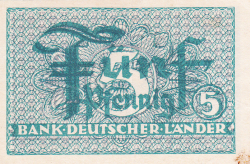 Image #1 of 5 Pfennig ND (1948)