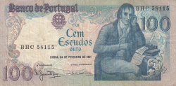 Image #1 of 100 Escudos 1981 (24. II.) - signatures Manuel Jacinto Nunes / Emílio Rui da Veiga Peixoto Vilar