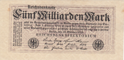 5 Milliarden (5,000,000,000) Mark 1923 (20. X.)