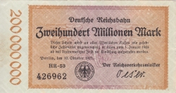 Image #1 of 200 Millionen (200 000 000) Mark 1923 (10. X.) - 1