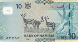 10 Namibia Dollars 2015