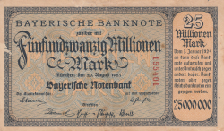 25 Millionen (25 000 000) Mark 1923 (20. VIII.)