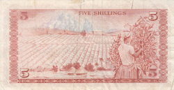 Image #2 of 5 Shillings 1975 (1. I.)