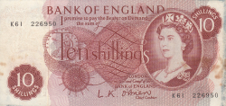 Image #1 of 10 Shillings ND (1961-1962)