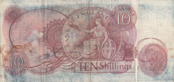 Image #2 of 10 Shillings ND (1961-1962)