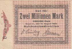 2 Millionen (2 000 000) Mark 1923 (10. VIII.)