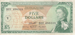 Image #1 of 5 Dollars ND (1965)