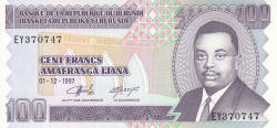 Image #1 of 100 Francs 1997 (1. XII.)
