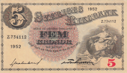 5 Kronor 1952 - 3