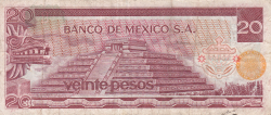 Image #2 of 20 Pesos 1973 (18. VII.) - Serie AS