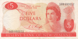 Image #1 of 5 Dolari ND (1975-1977)