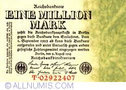 Image #1 of 1 Million (1 000 000) Mark 1923 (9. VIII.)